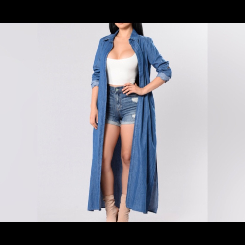 Denim Duster Jacket
